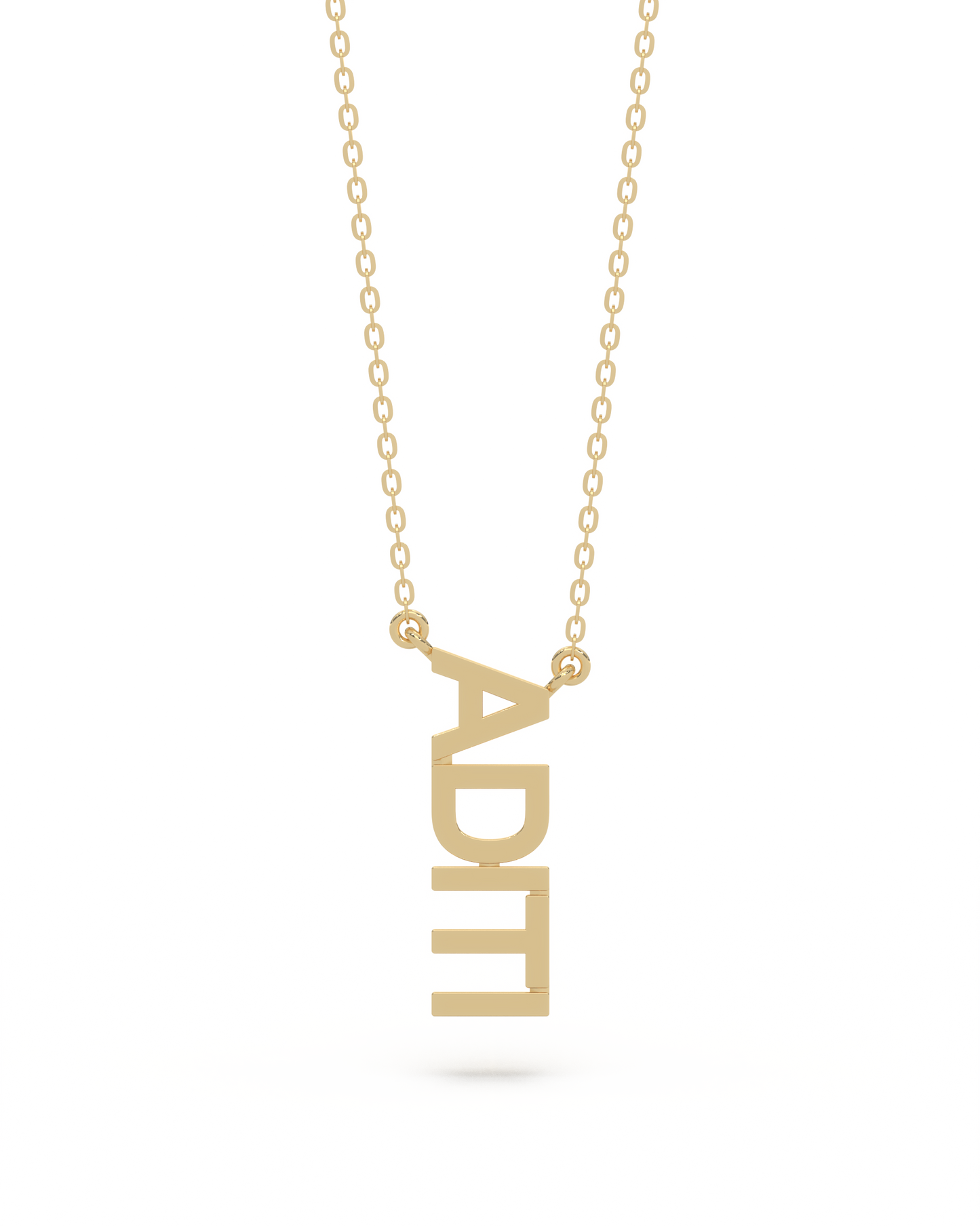 Name Story Vertical Necklace