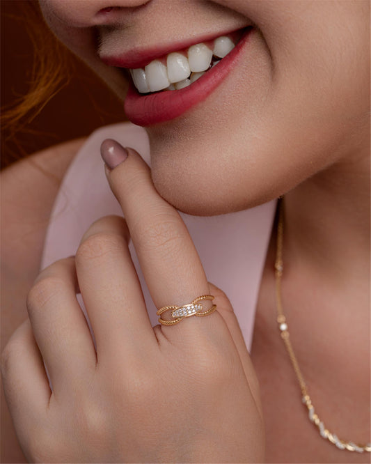 Corded Beauty Ring