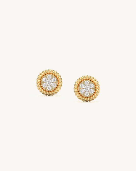Entwined Diamond Studs