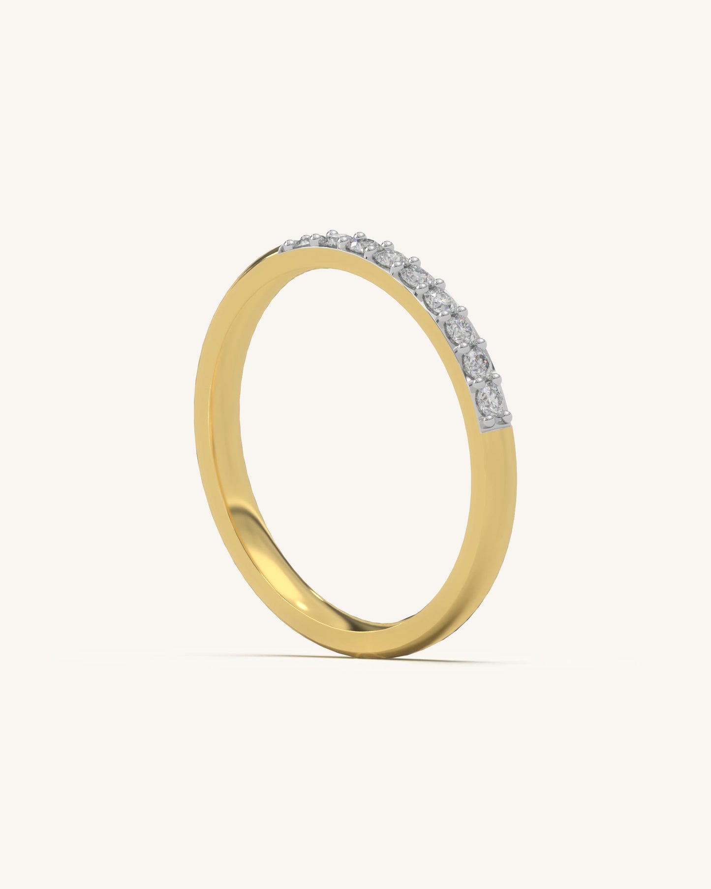 Half pave Ring