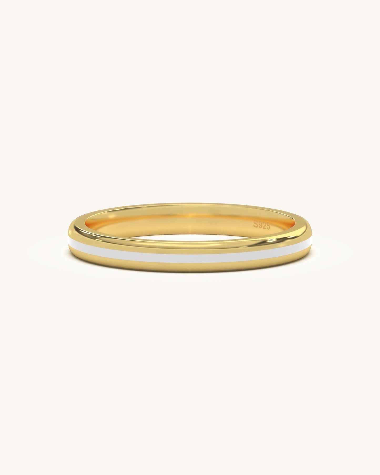 Slim Enamel Ring
