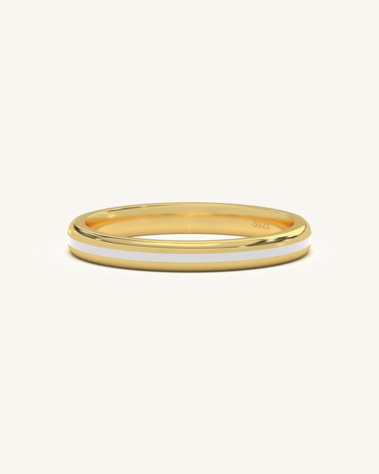 Slim Enamel Ring