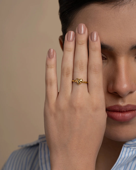 Sparkling Heart Ring