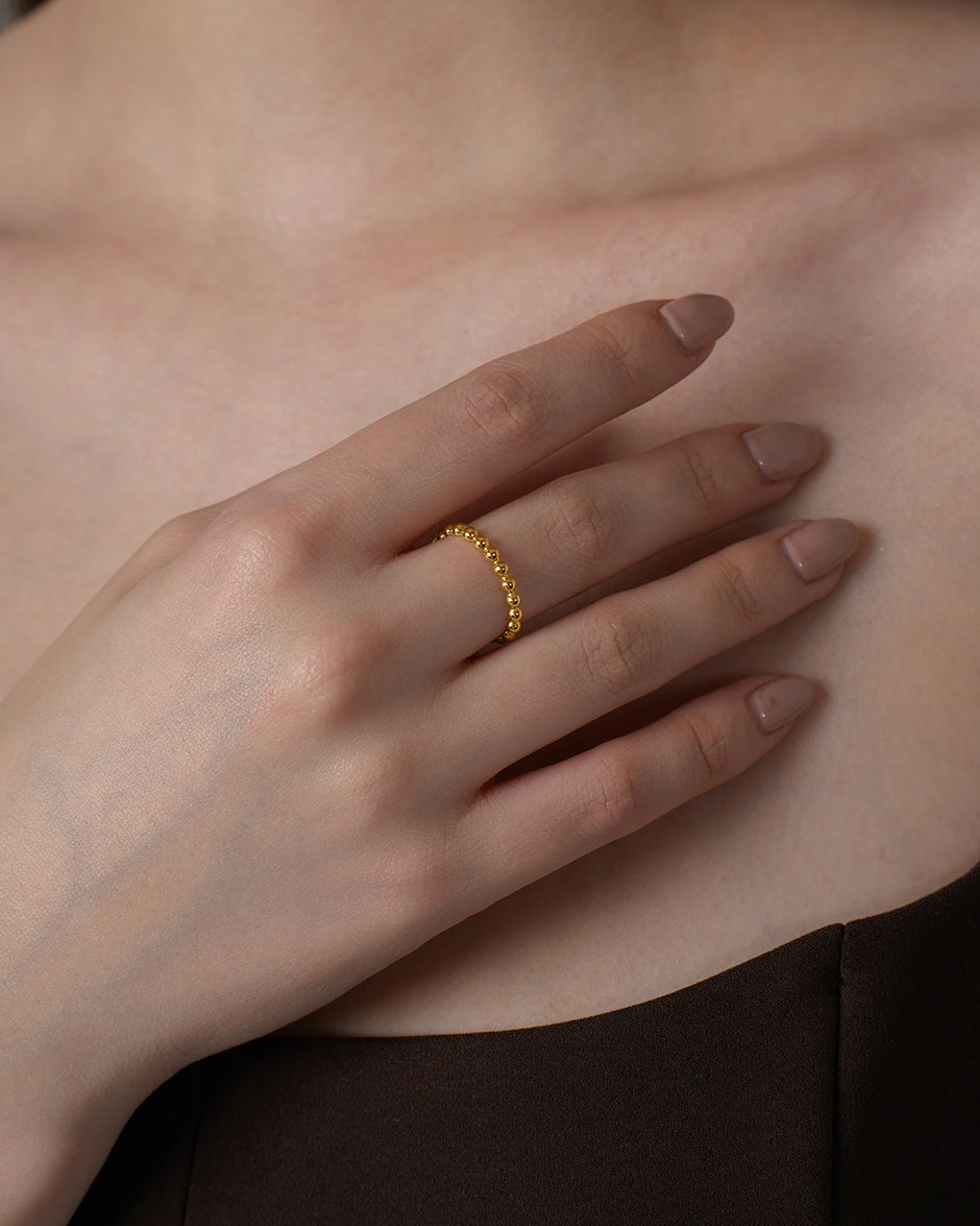 Gold Bead Ring
