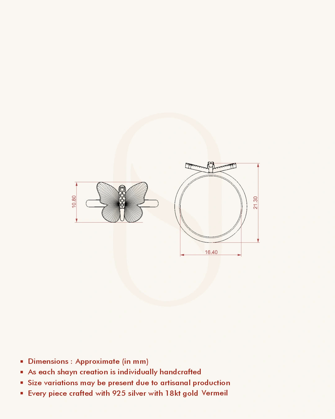 Butterfly Ring Design