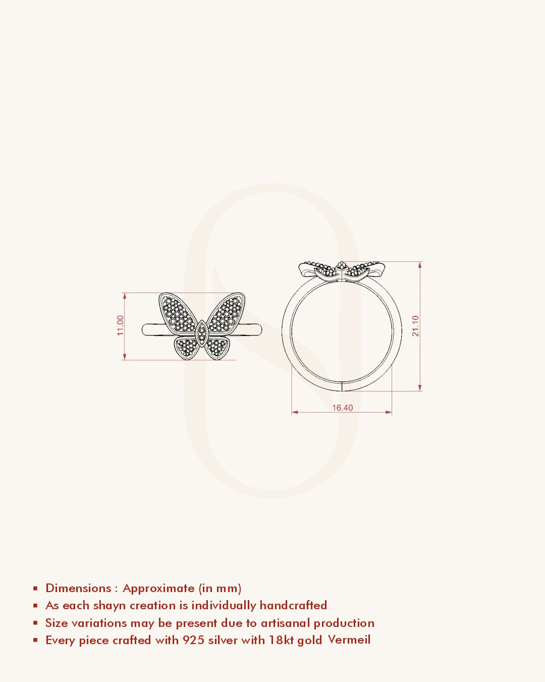 Classic Butterfly Ring