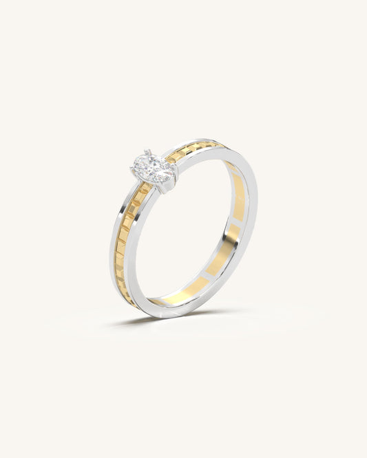 Boxy Center Oval Band