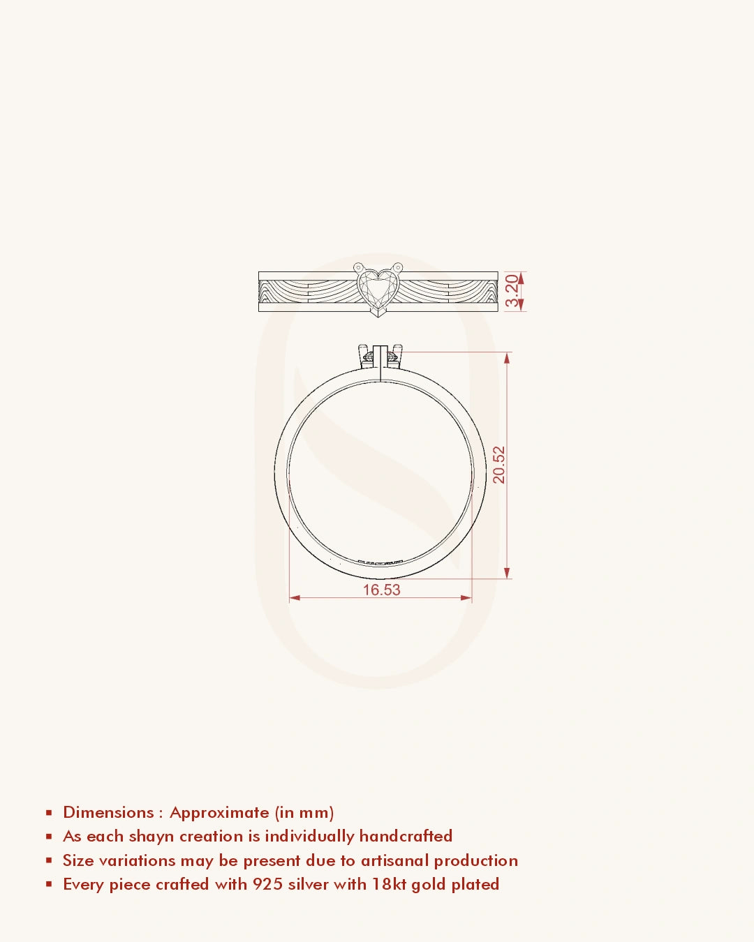 Romantic Heart Wave Band