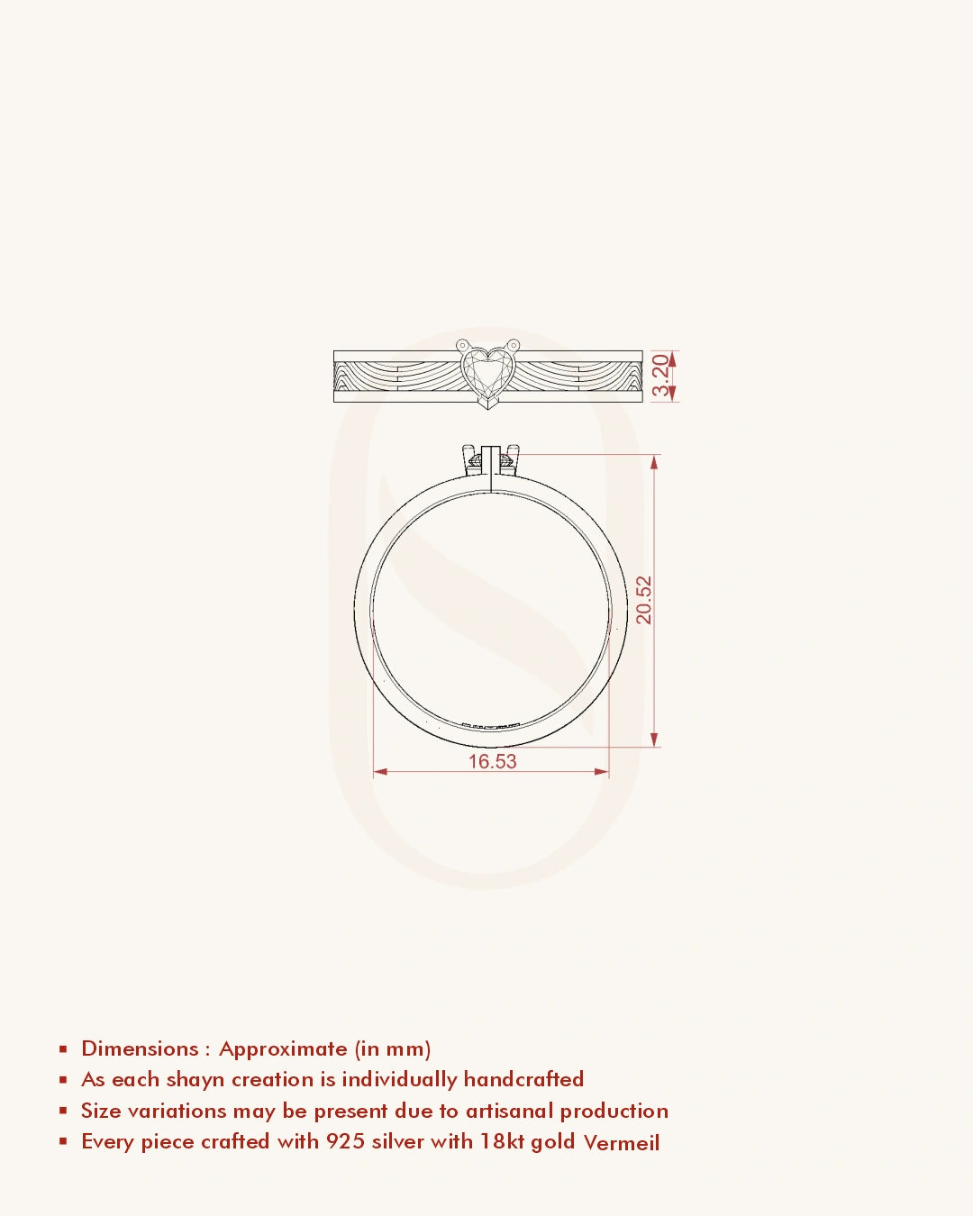 Romantic Heart Wave Band