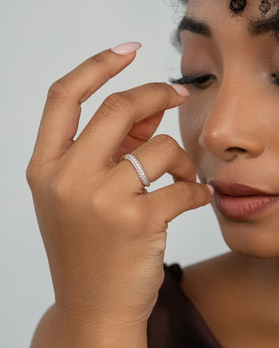 Pave Curve Ring