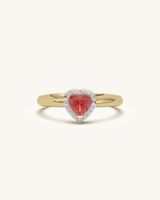 Heart Halo Ring