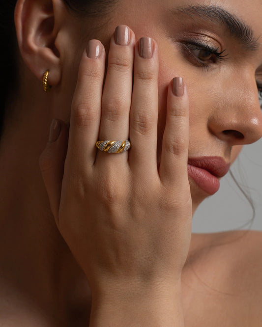 Diamond Twist Ring