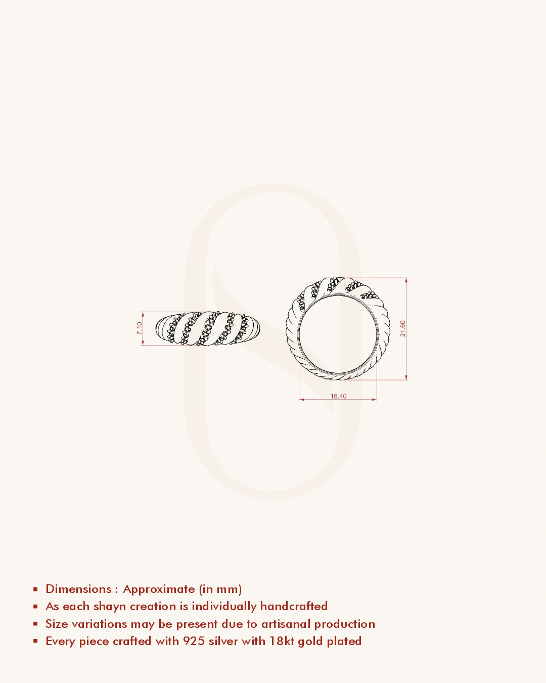 Twisted Diamond Ring