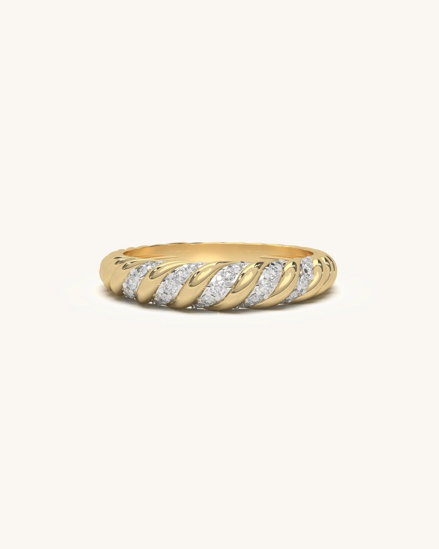 Diagonal Shine Ring