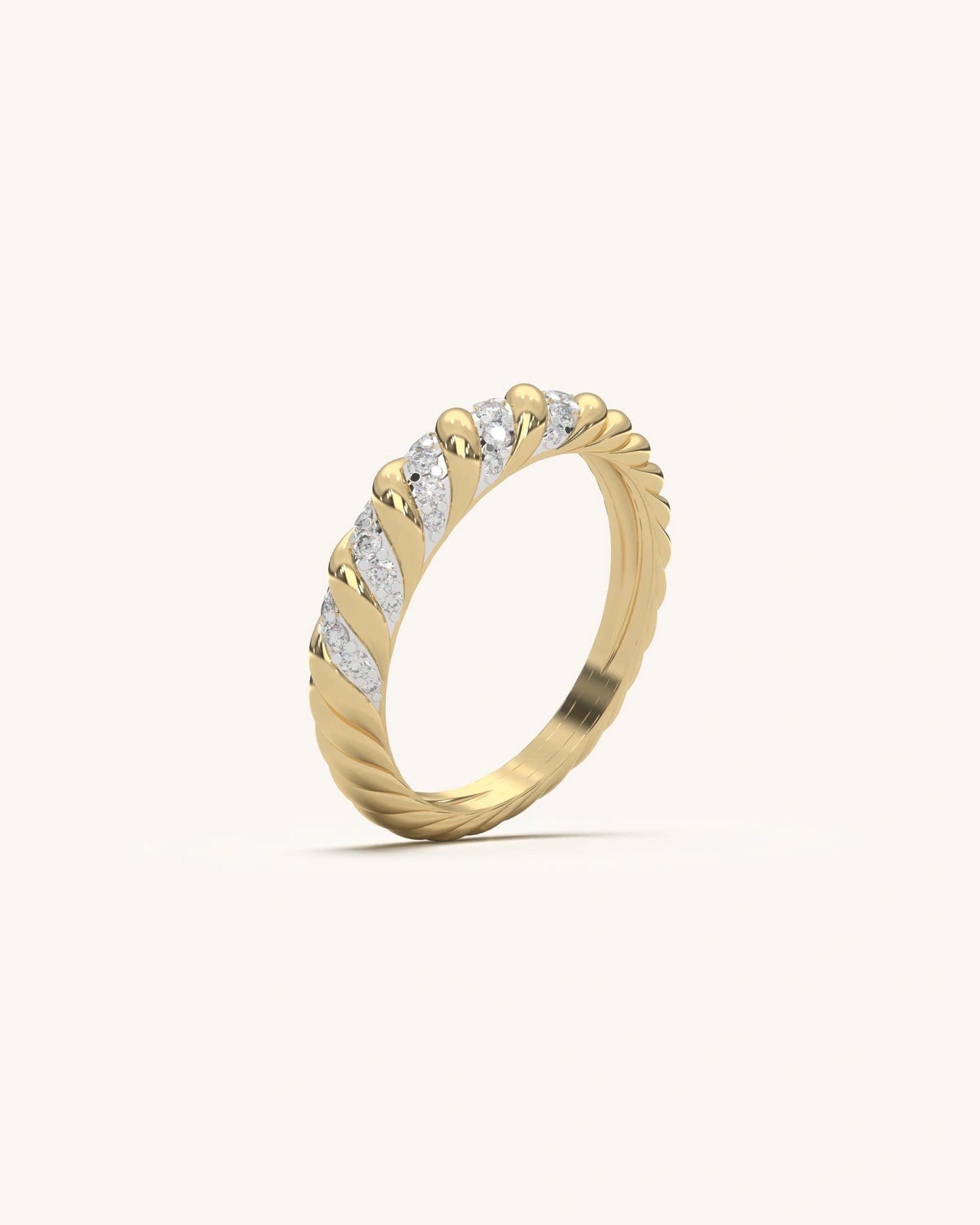 Diagonal Shine Ring
