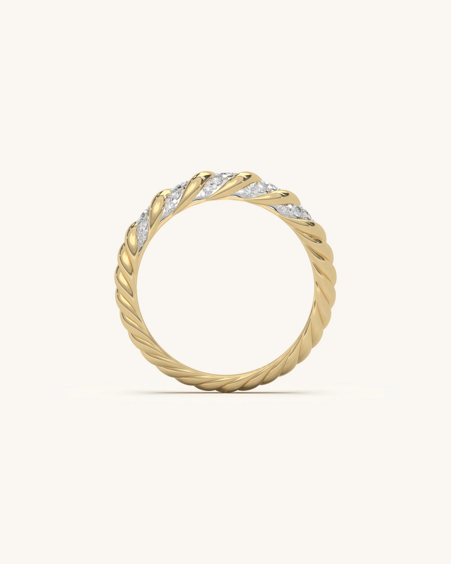 Diagonal Shine Ring