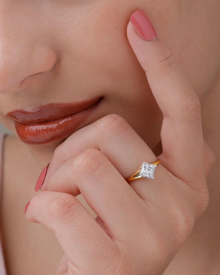 Princess Cut Solitaire Ring