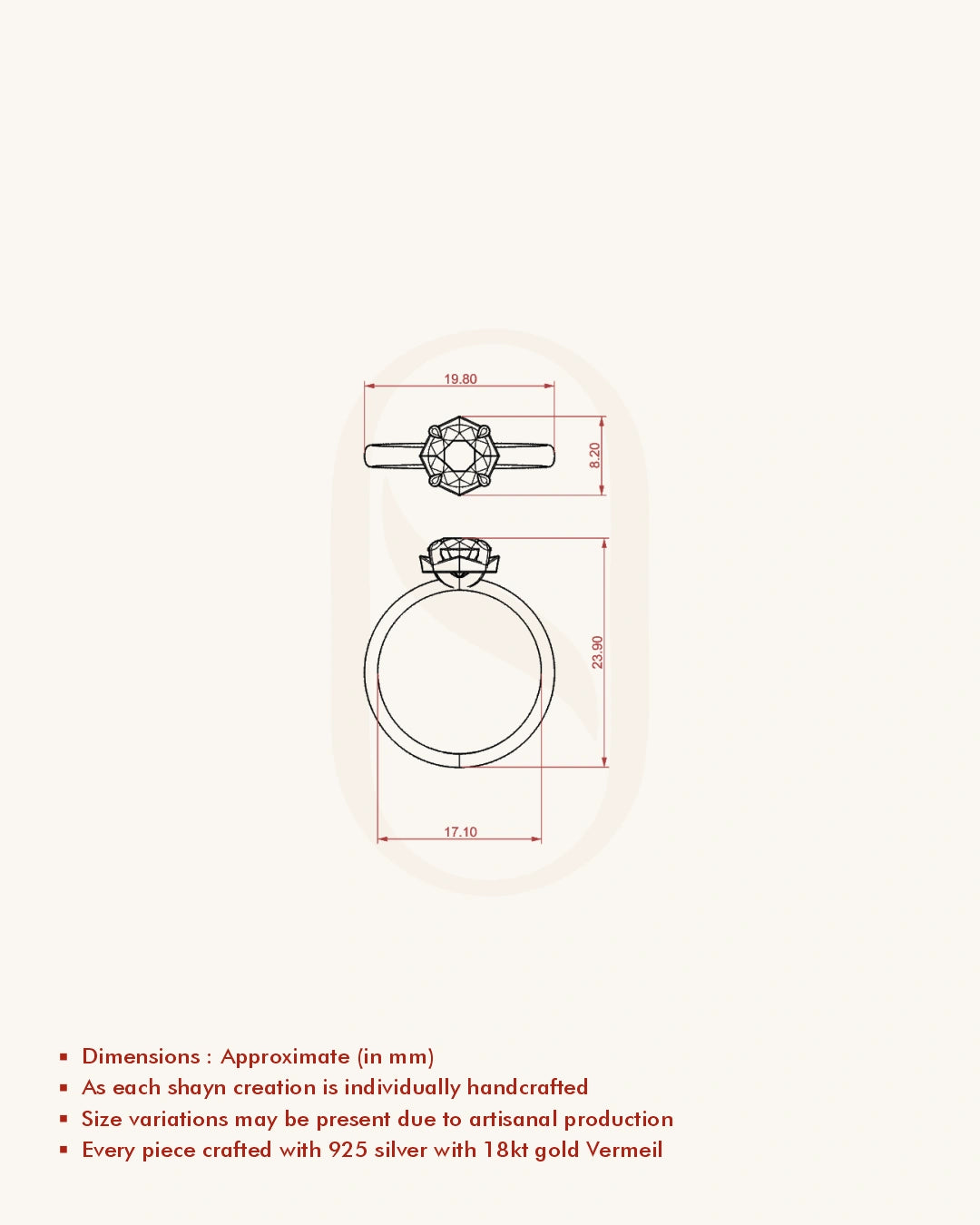 Round Modern Solitaire Ring
