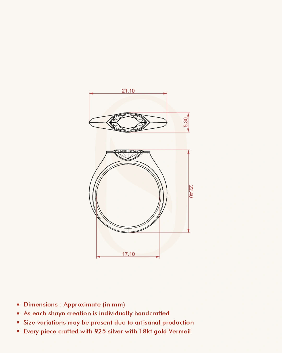 Marquise Modern Solitaire Ring