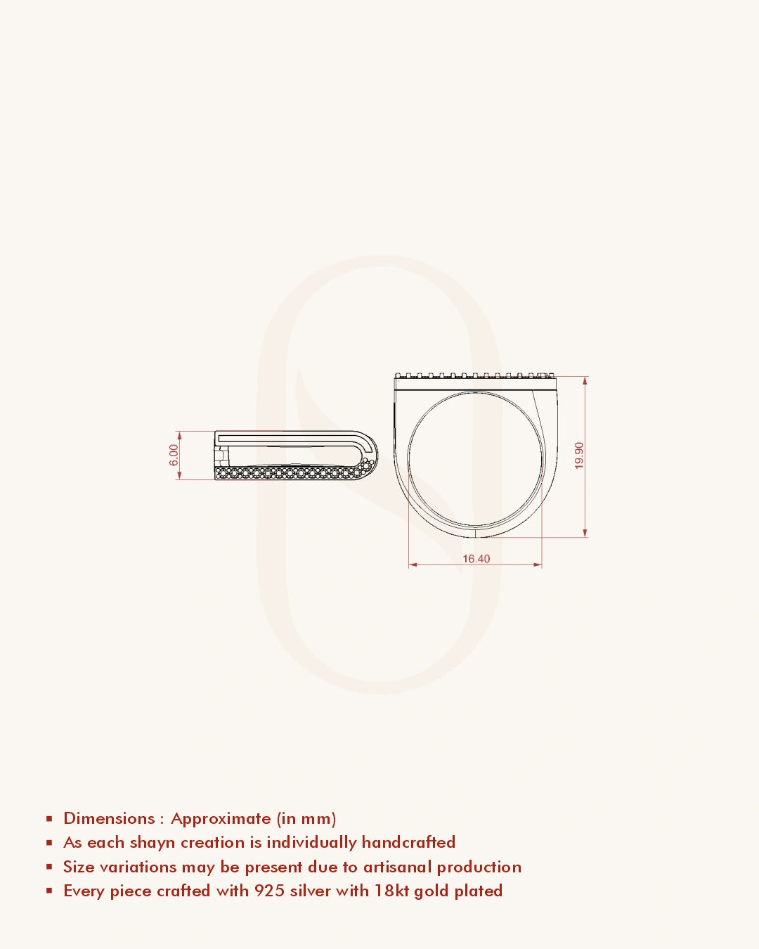 Curve Edge Diamond Ring