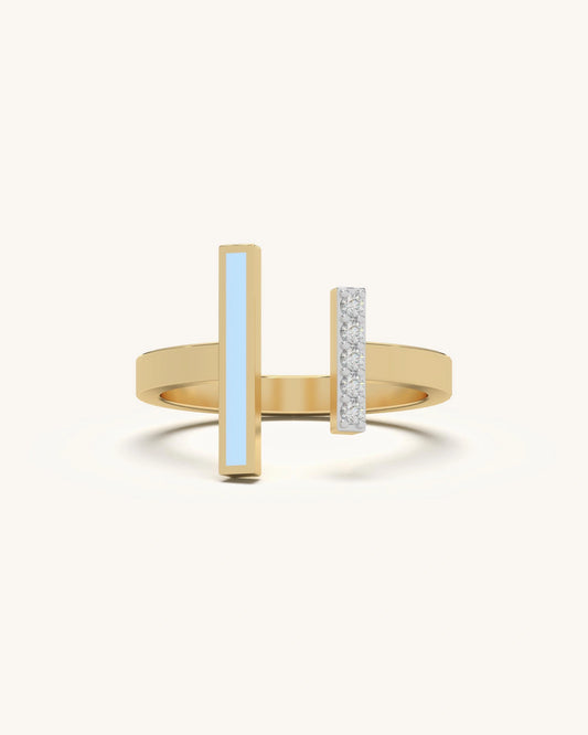 Split Duo Bar Ring
