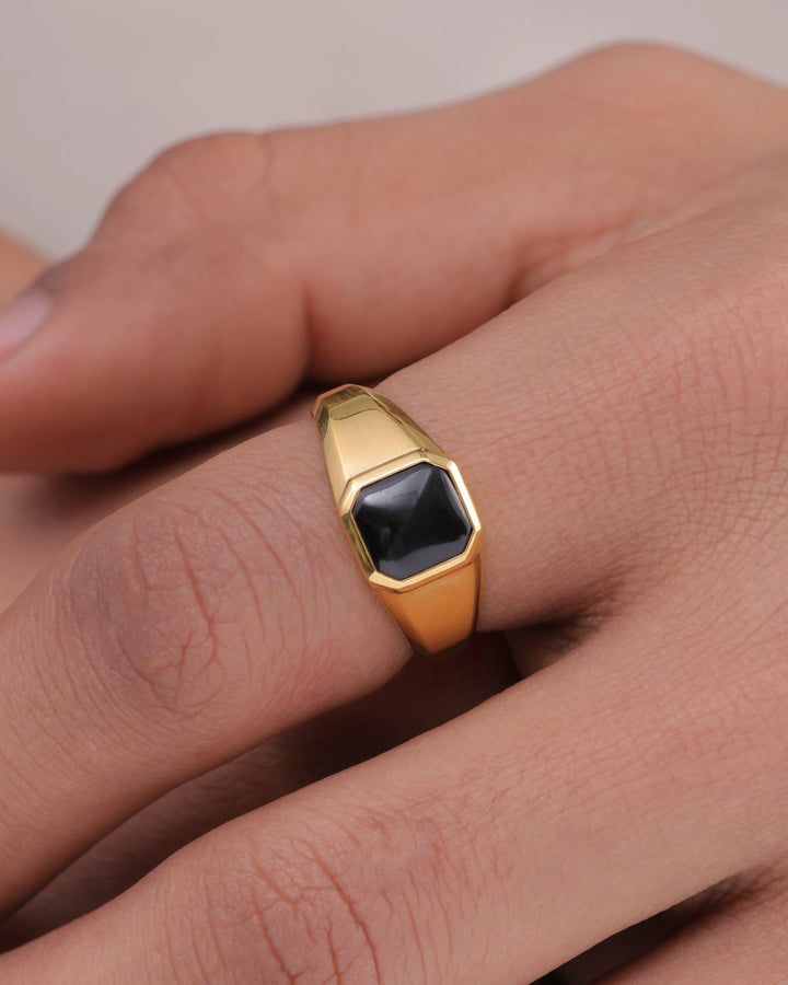 Classic Onyx Signet Ring