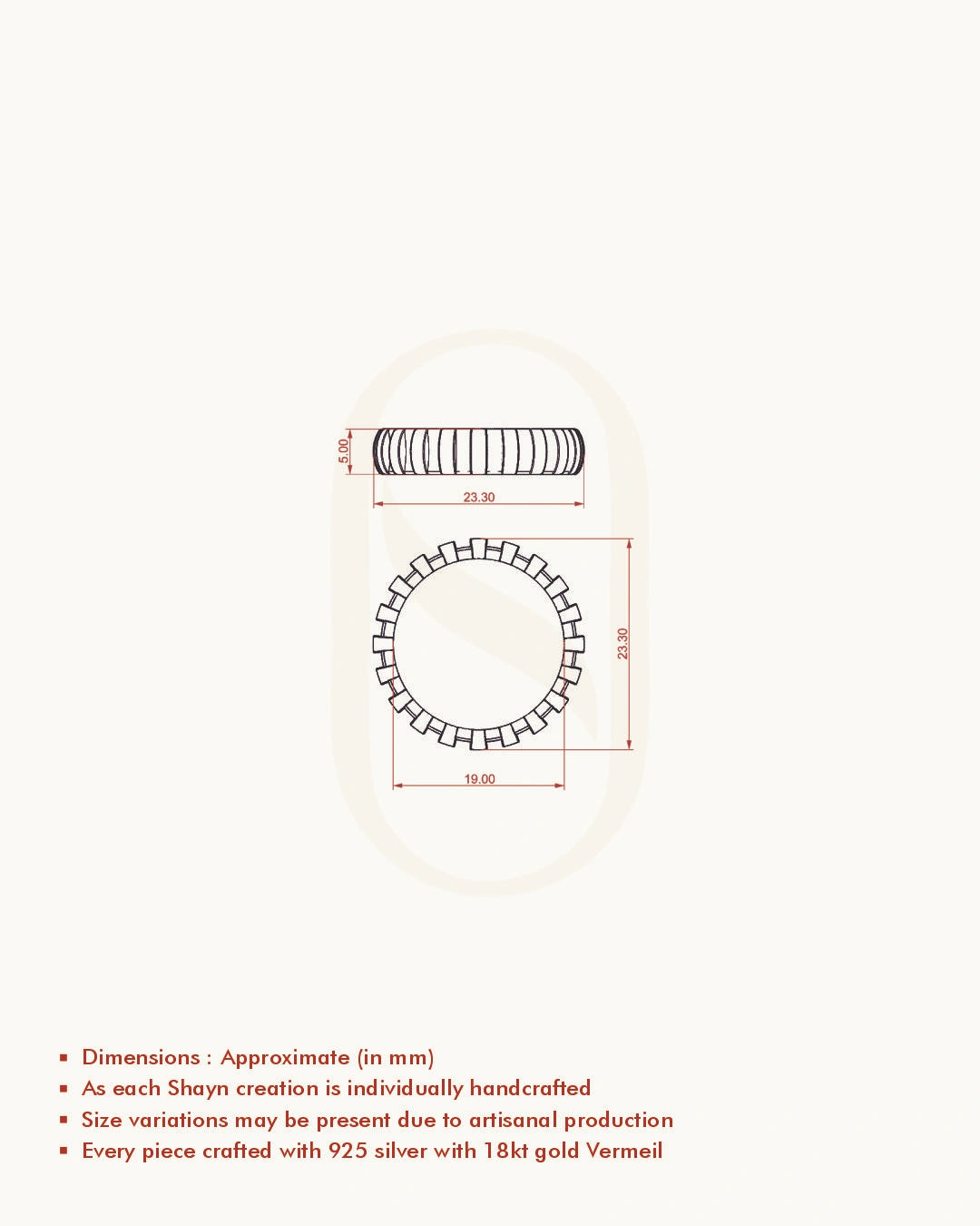 Vertical Fluted Band