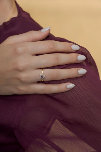 Amethyst Bloom Ring