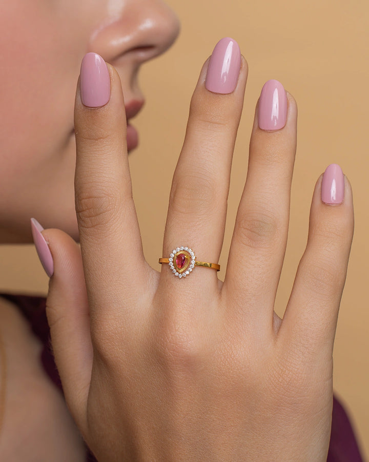 Teardrop Sparkle Ring