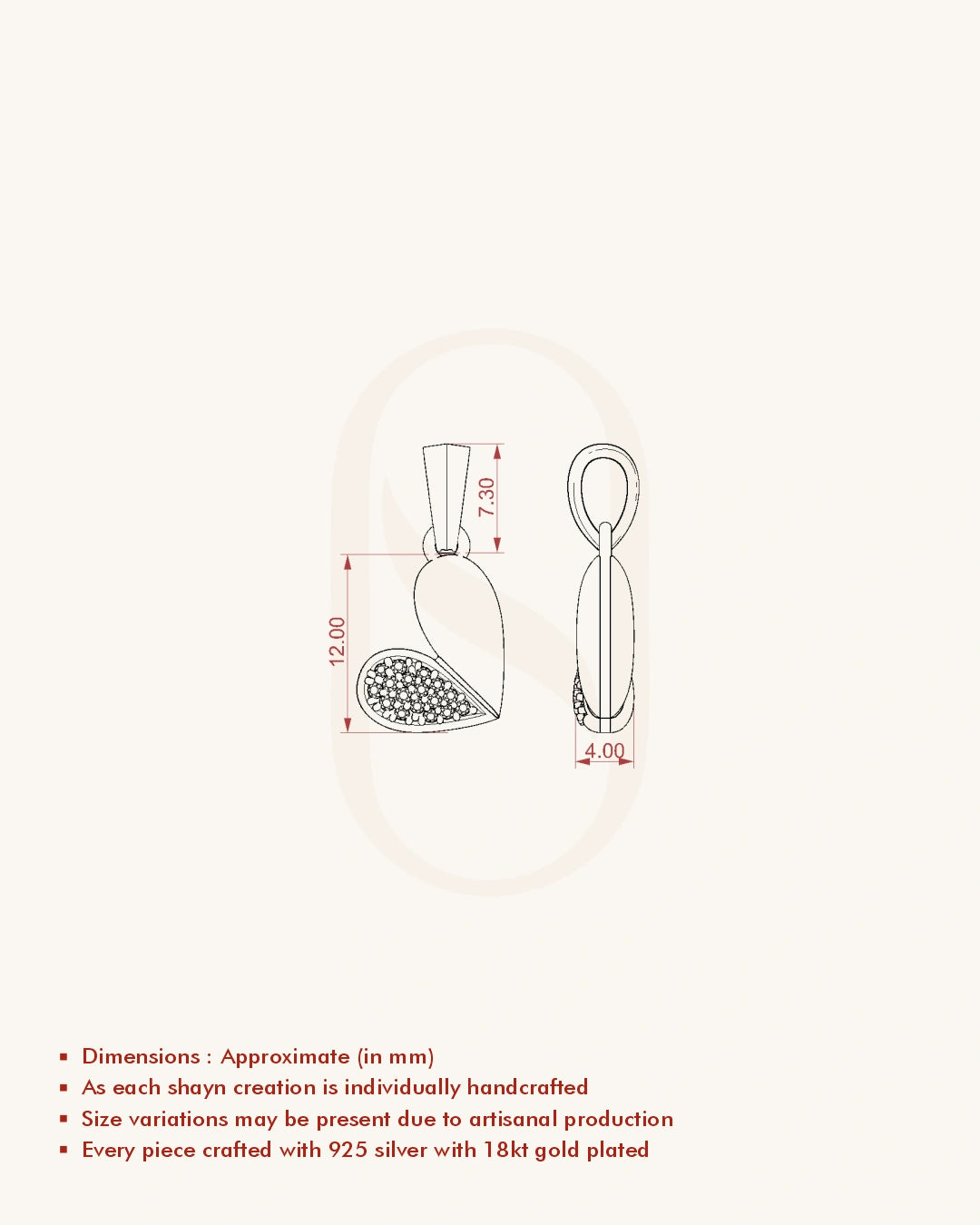 Shimmer Heart Pendant