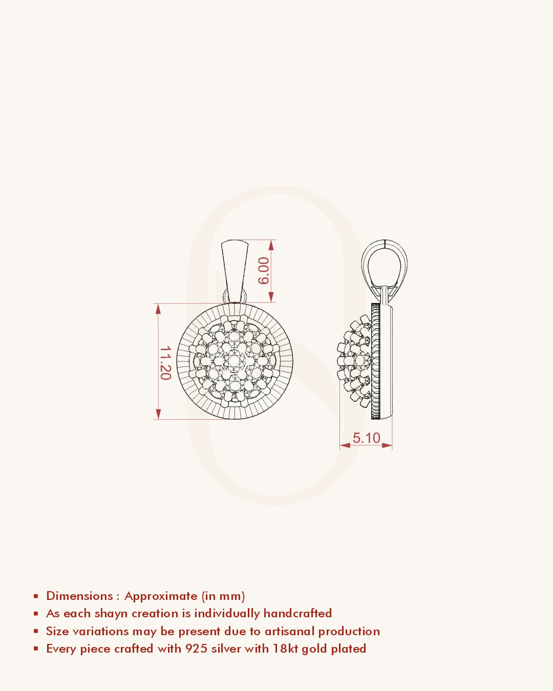 Radiant Drop Pendant