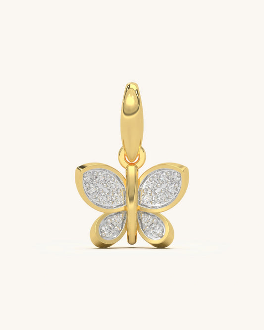 Full Diamond Butterfly Pendant