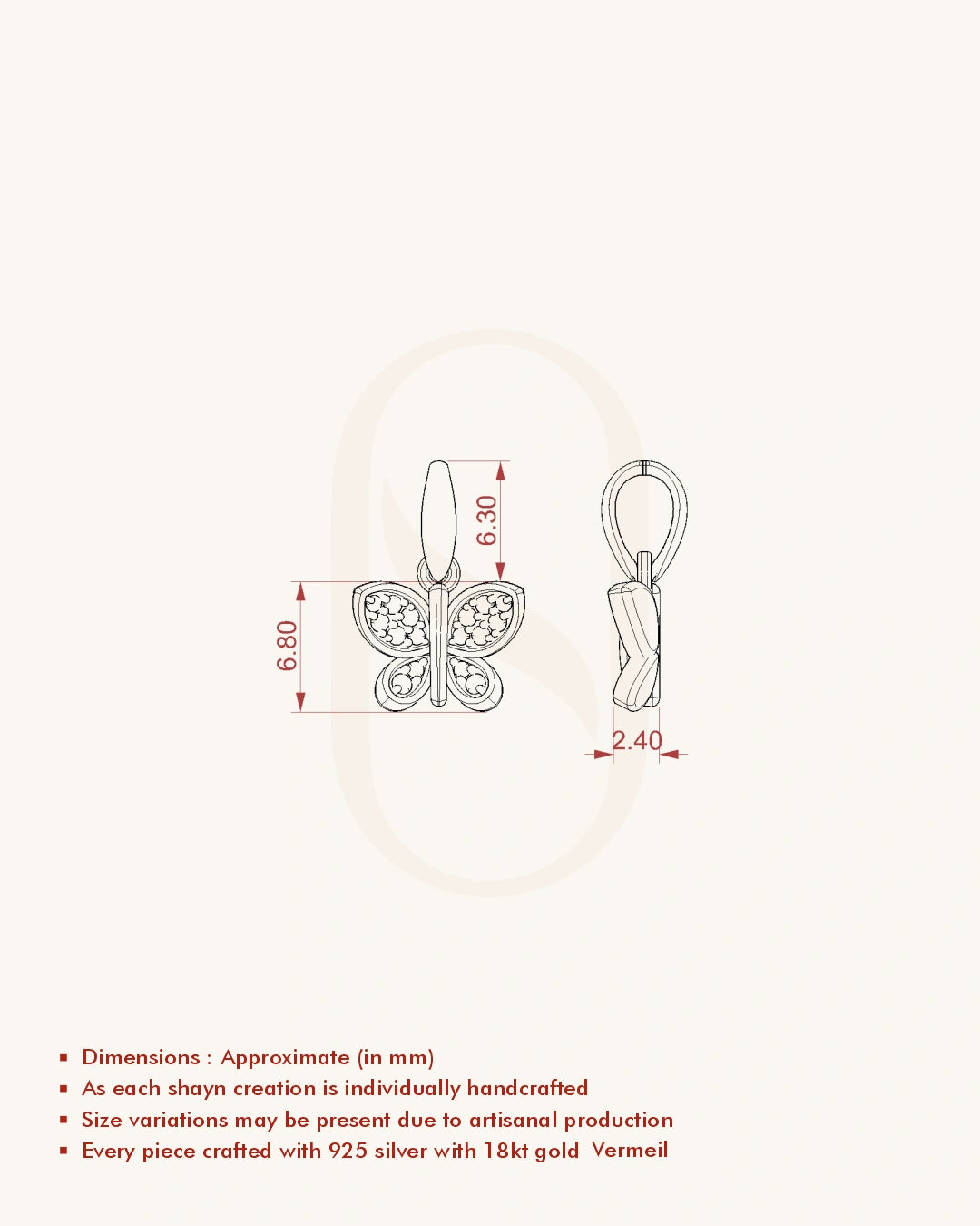 Full Diamond Butterfly Pendant