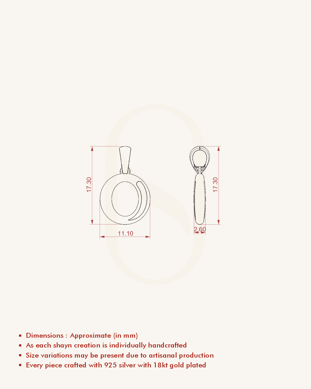 O Initial Pendant