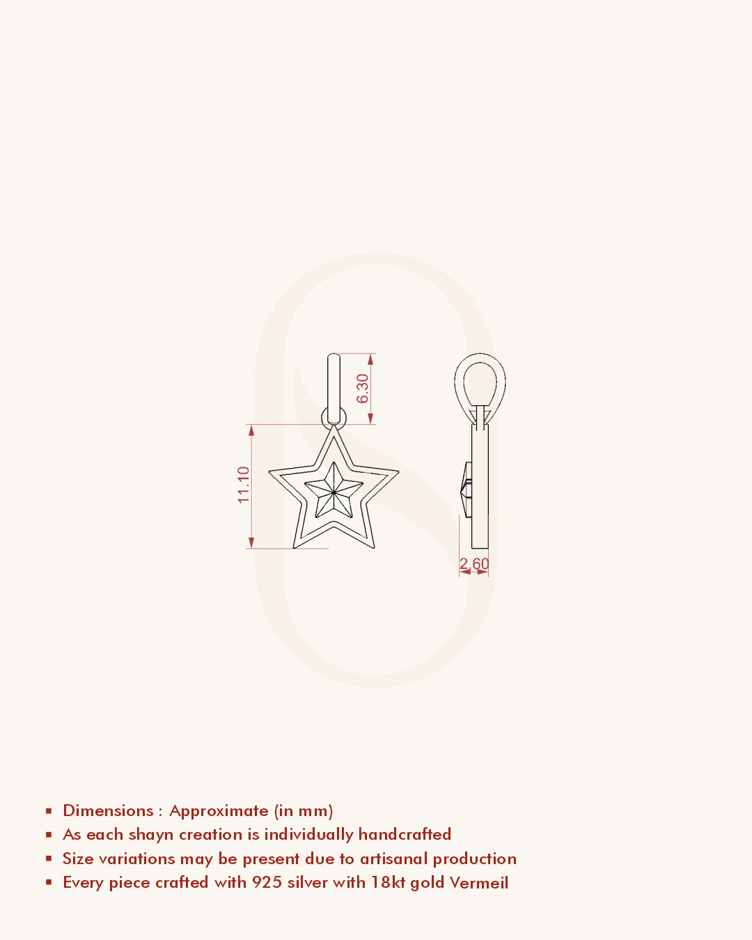 Star Charm Pendant