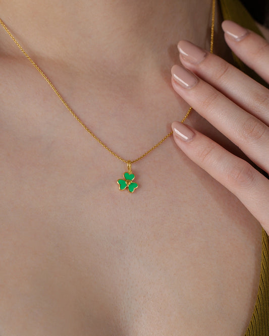 Green Flower Pendant