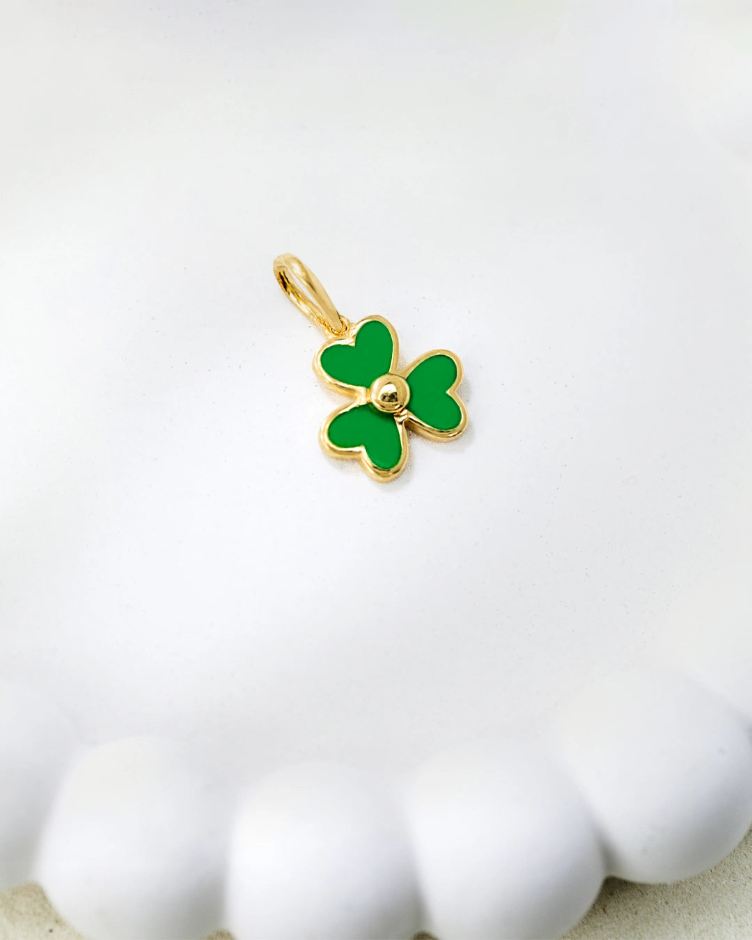 Green Flower Pendant