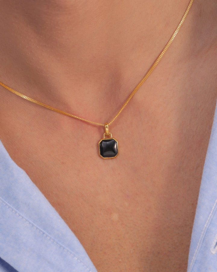 Octagon Onyx Pendant