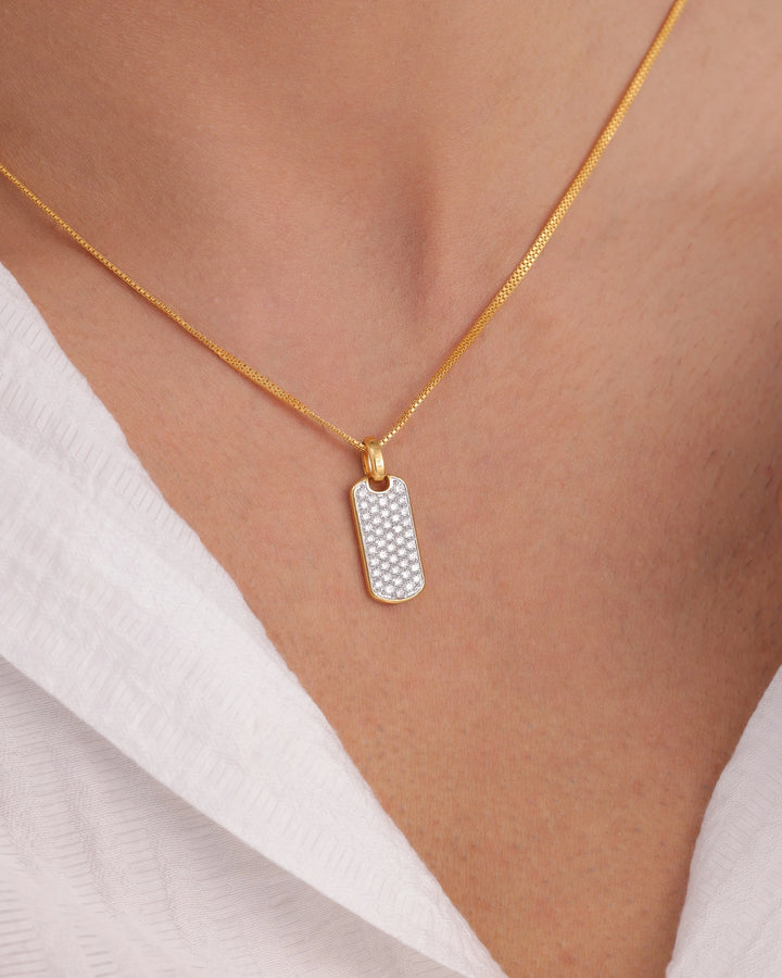 Iced Tag Pendant