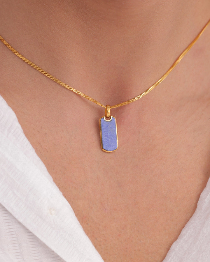 Lapis Lazuli Tag Pendant