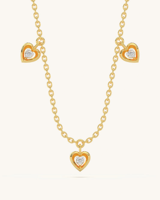 Mini Hearts Necklace