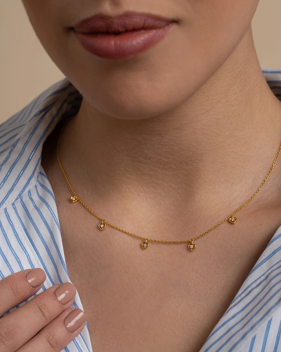 Mini Hearts Necklace