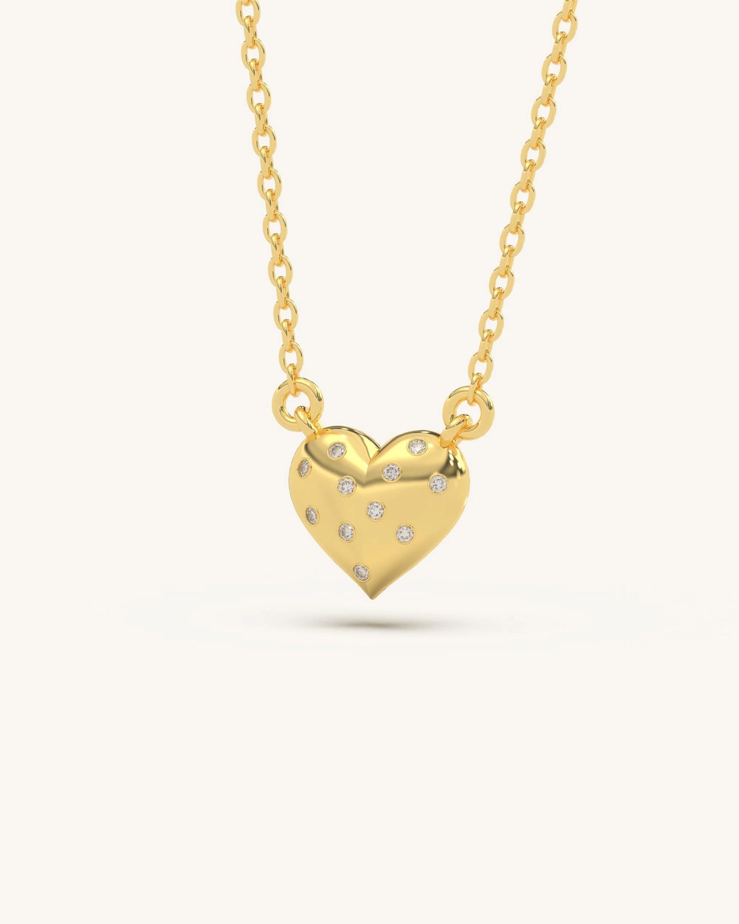 Dot Heart Necklace