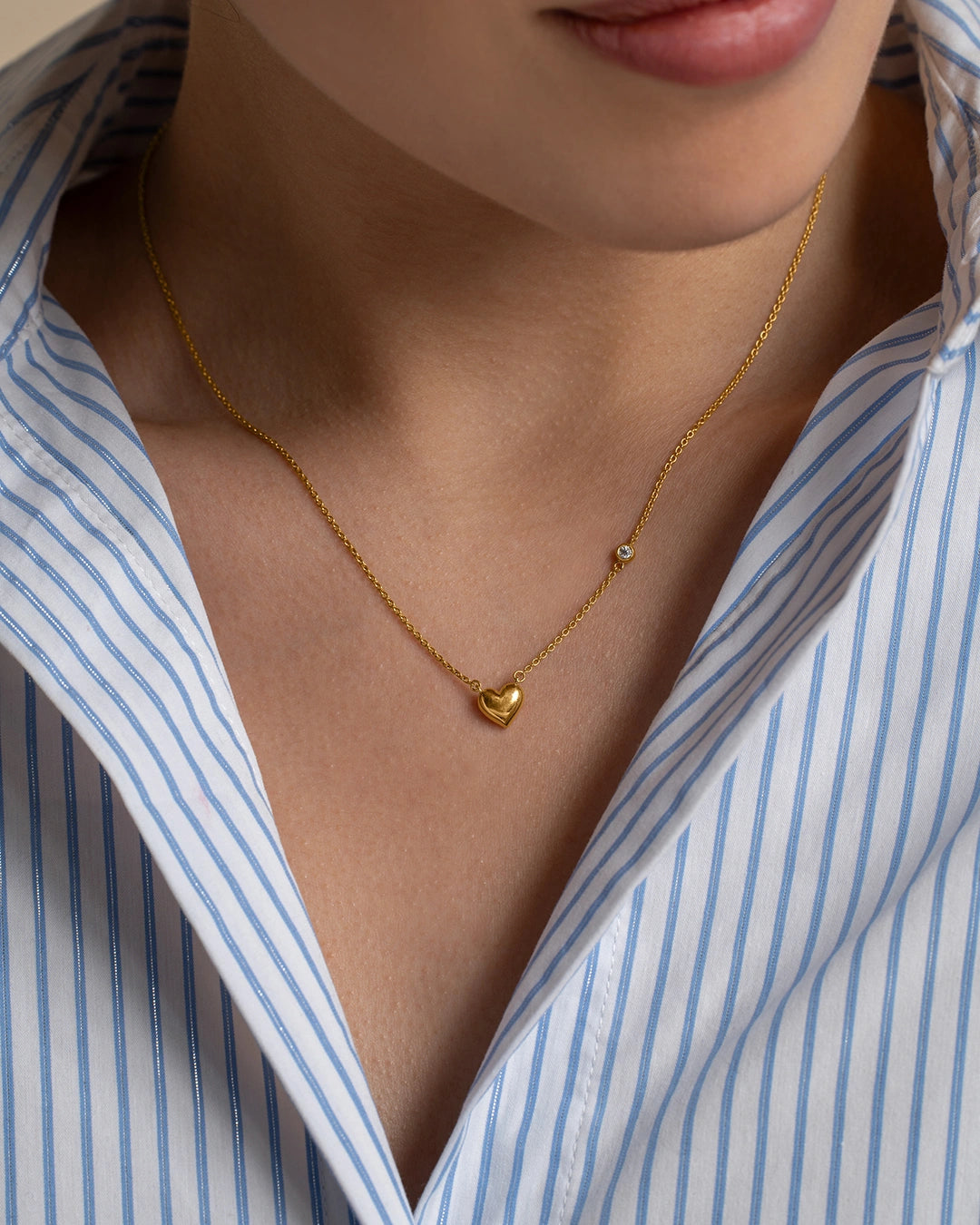 Side Diamond Necklace