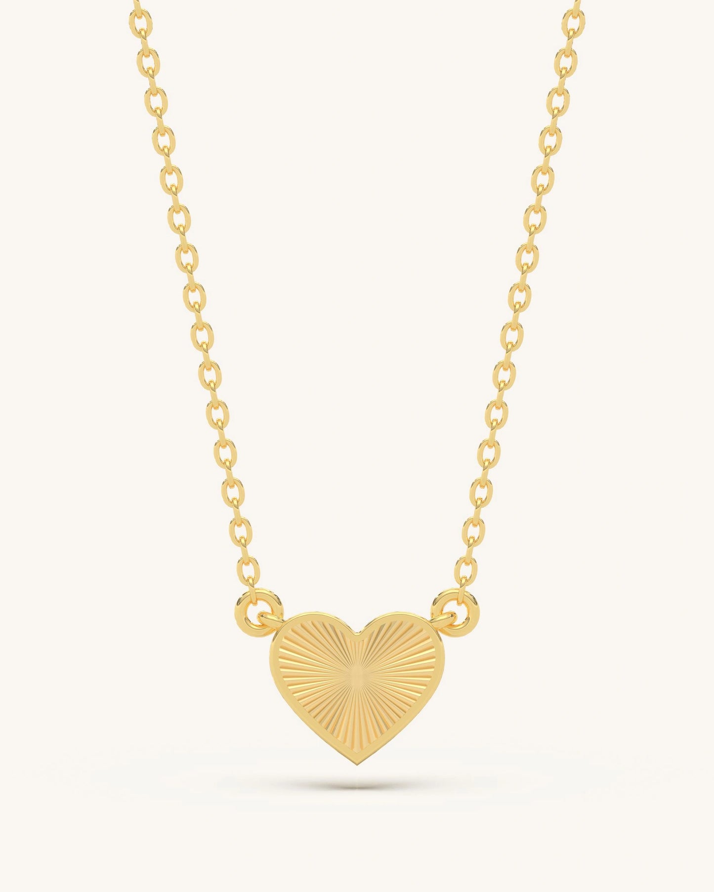 Textured Heart Necklace