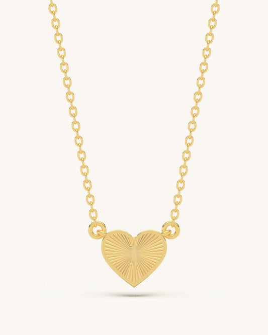 Textured Heart Necklace