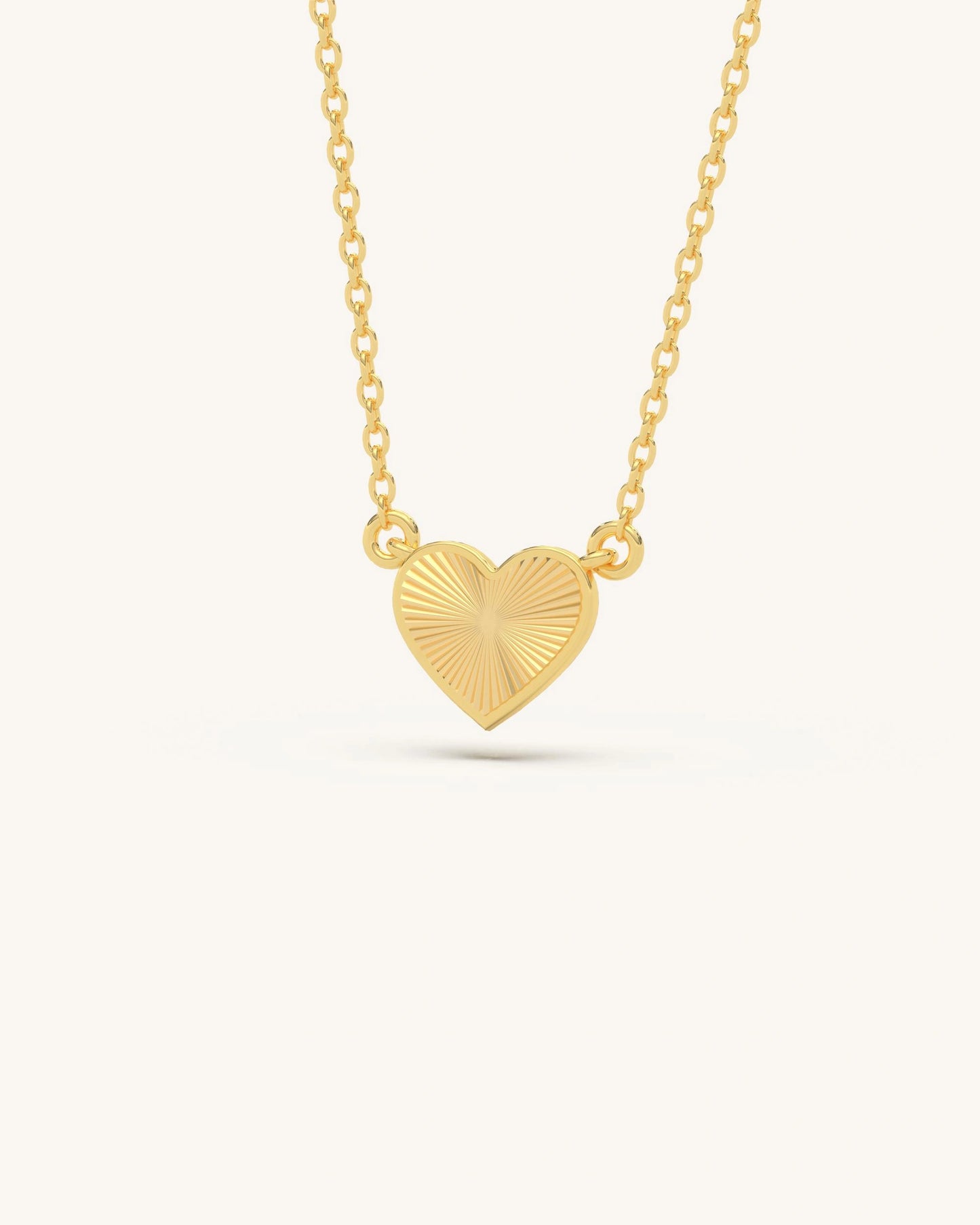 Textured Heart Necklace