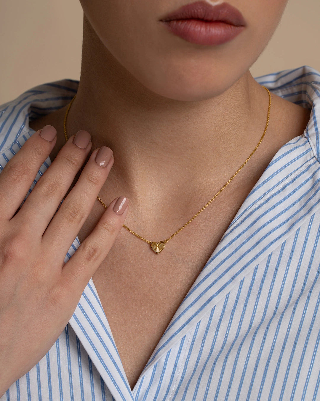 Textured Heart Necklace