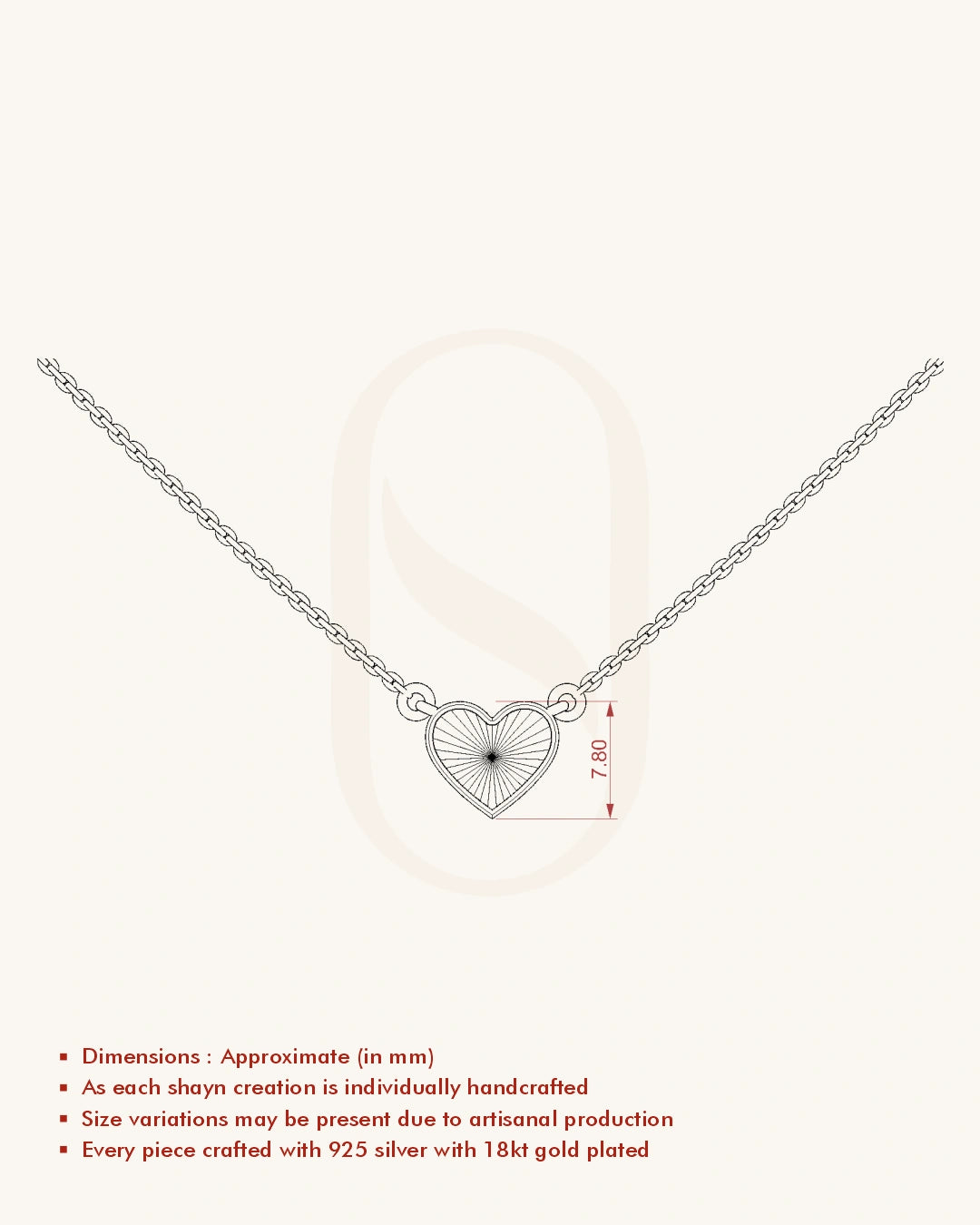 Textured Heart Necklace