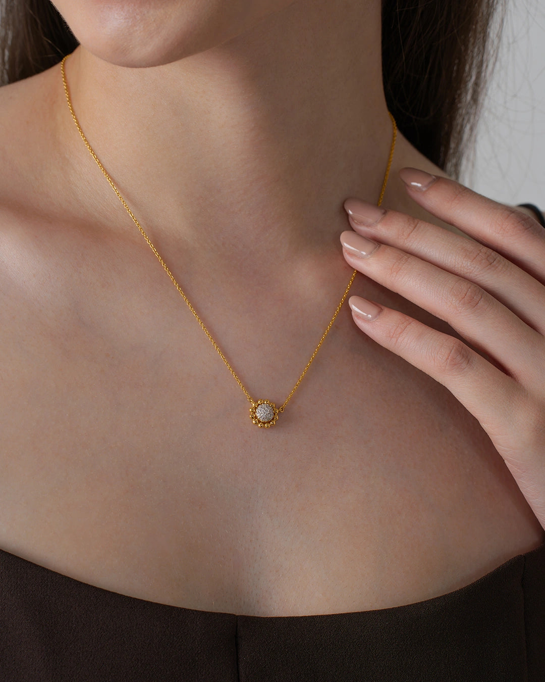 Beaded Circle Necklace